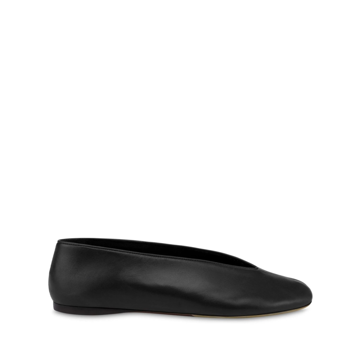 leather ballerina shoes