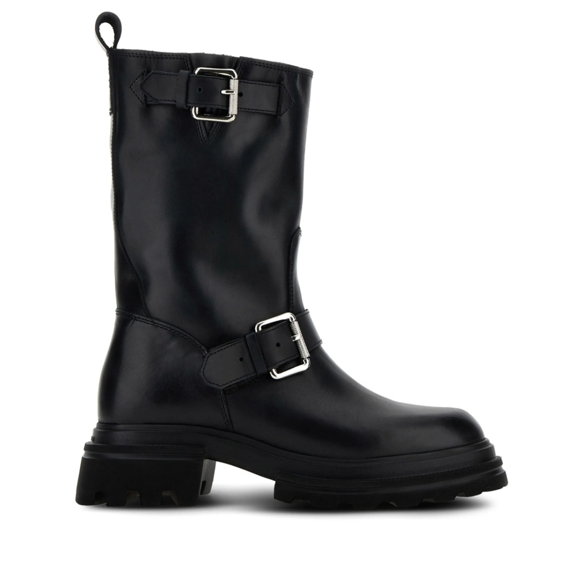 leather biker boots