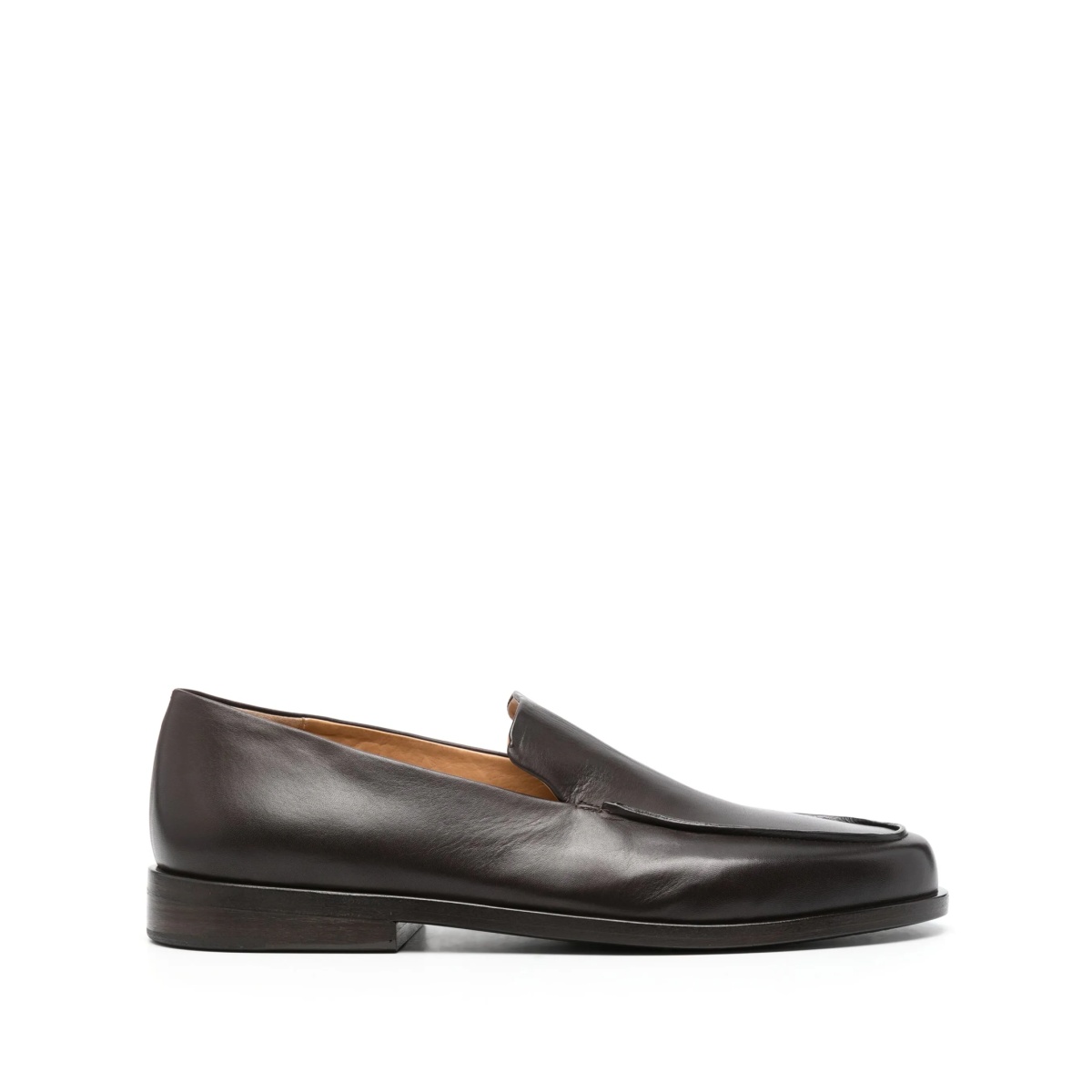 leather slip-on loafers