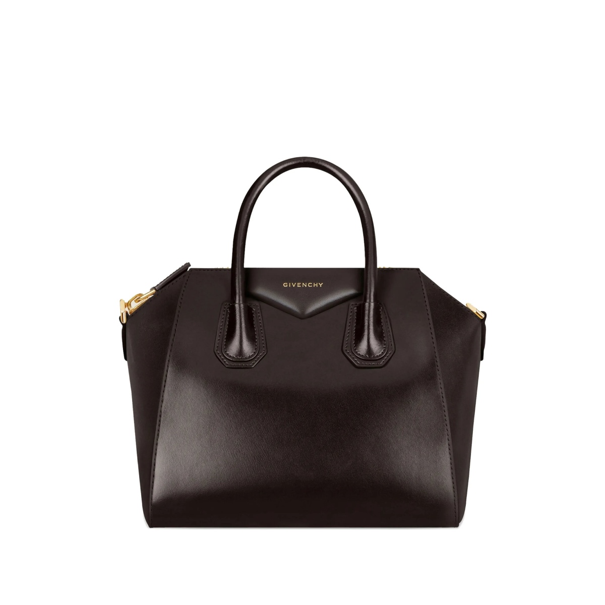 leather top-handle bag