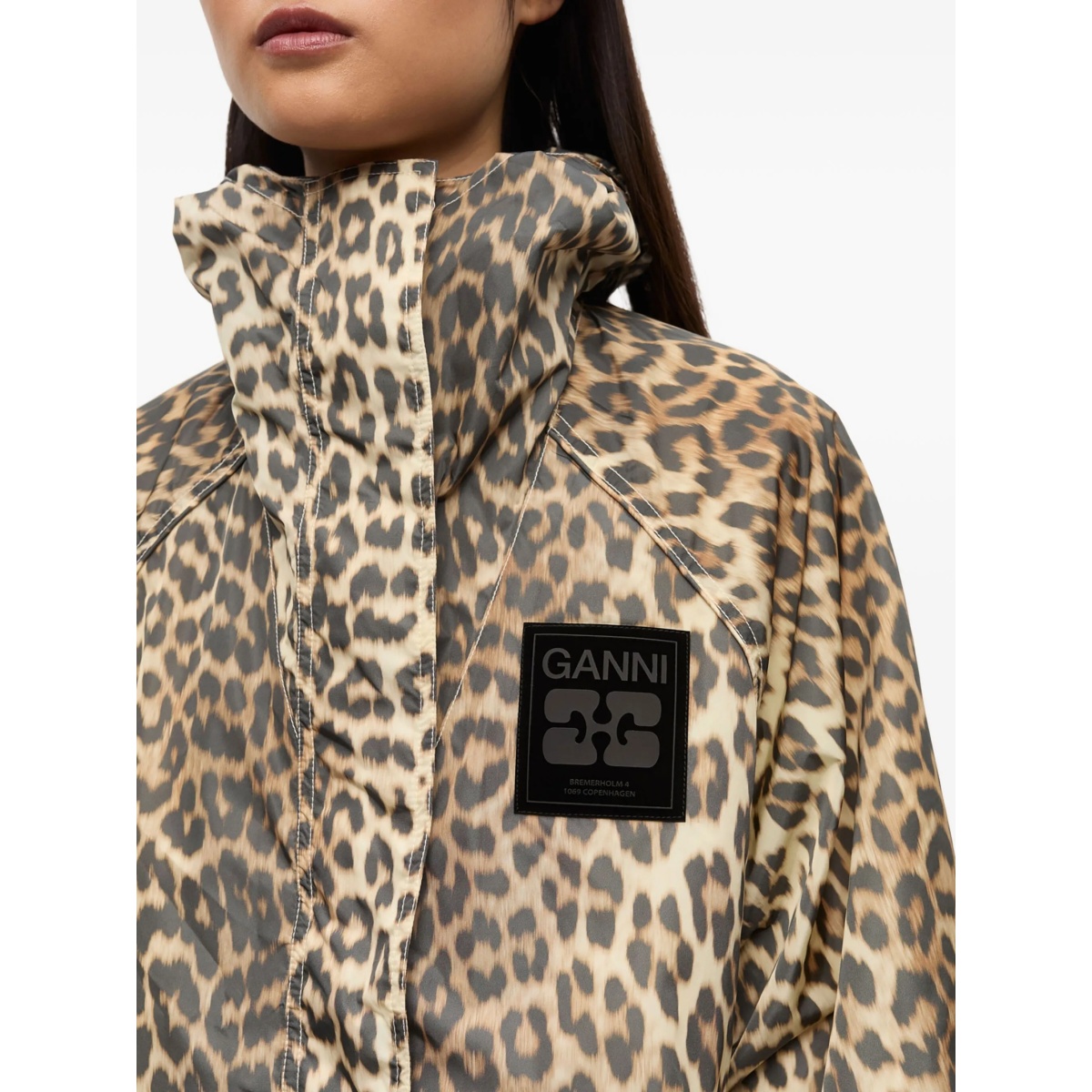 leopard-print hooded jacket - Img 5