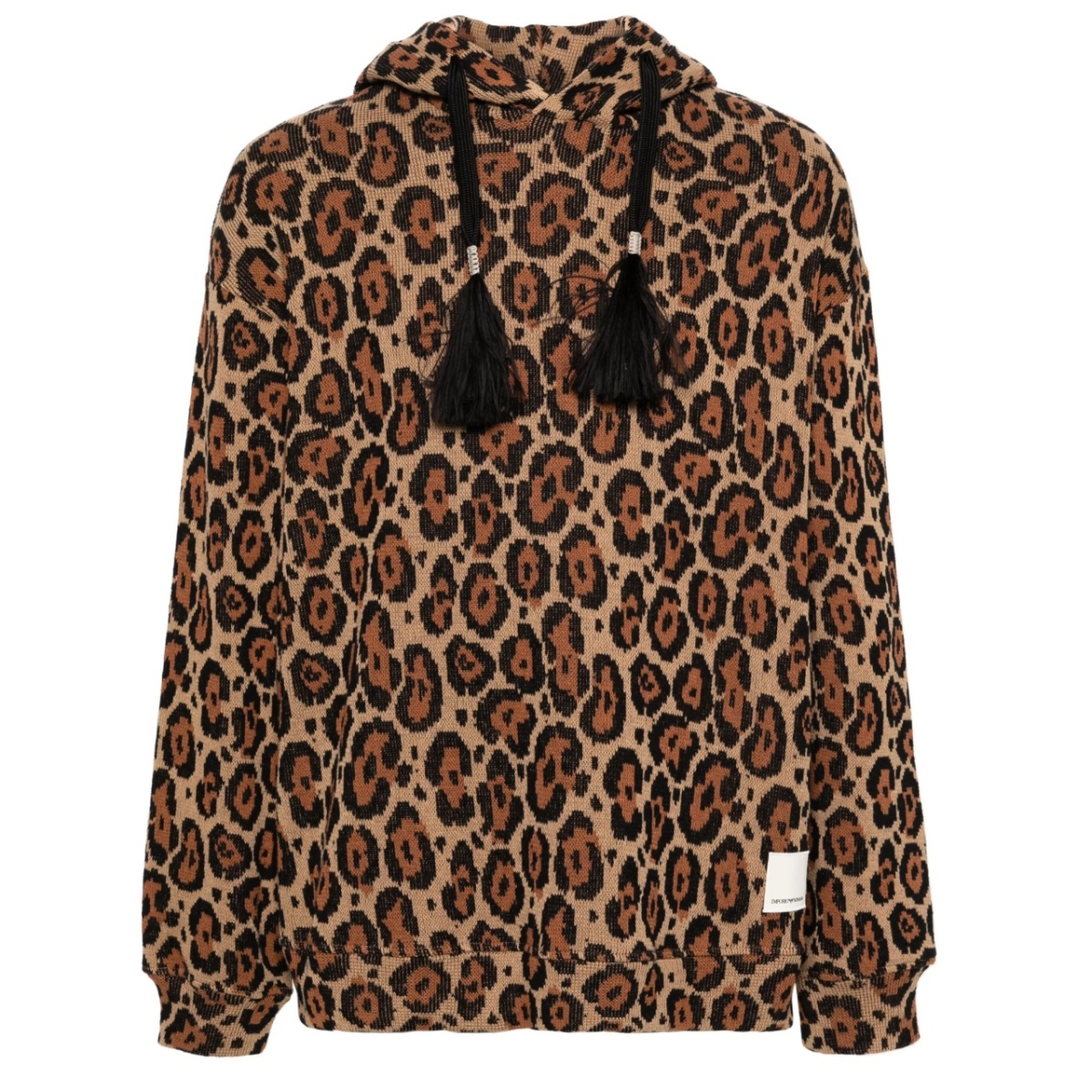 leopard-print hoodie