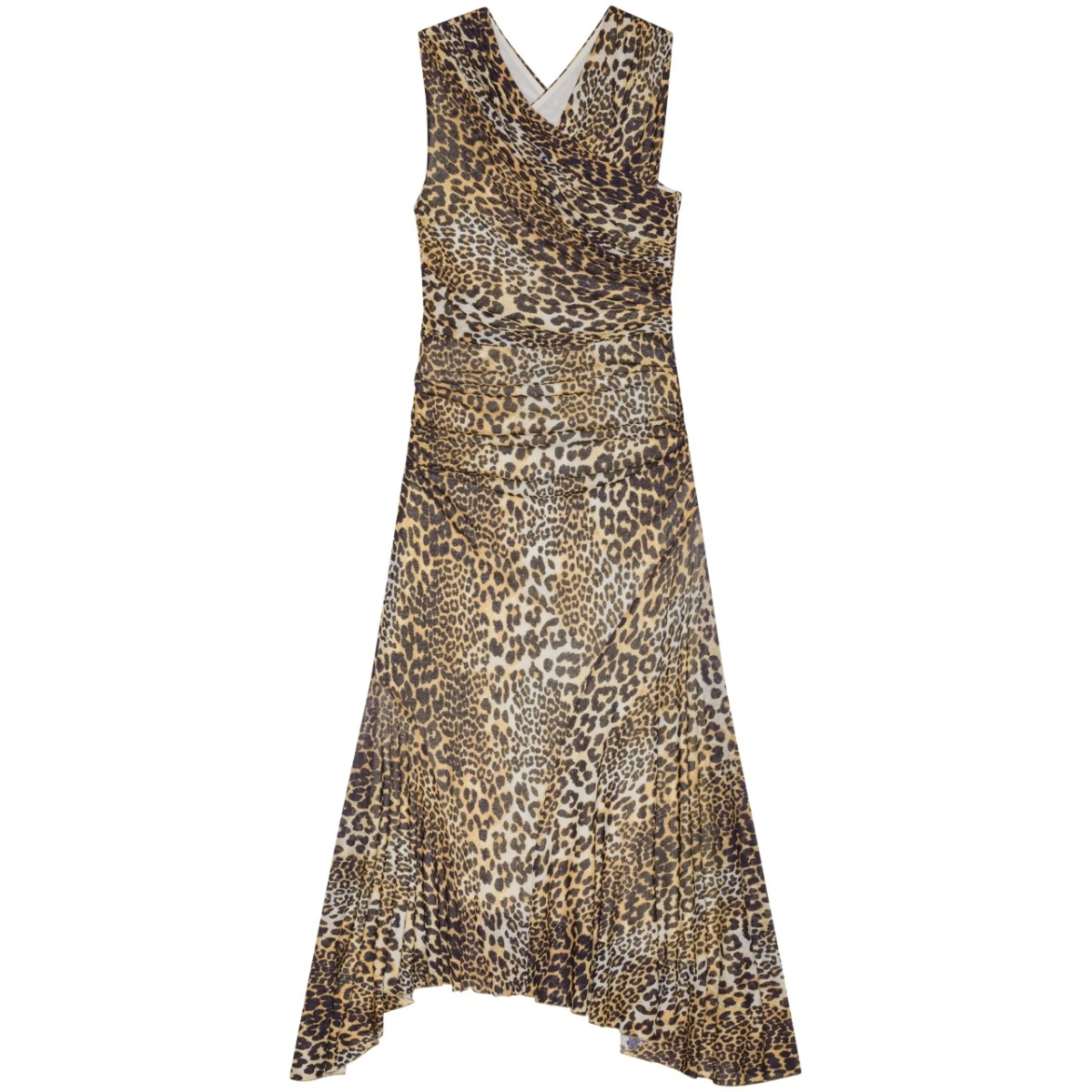 leopard-print maxi dres