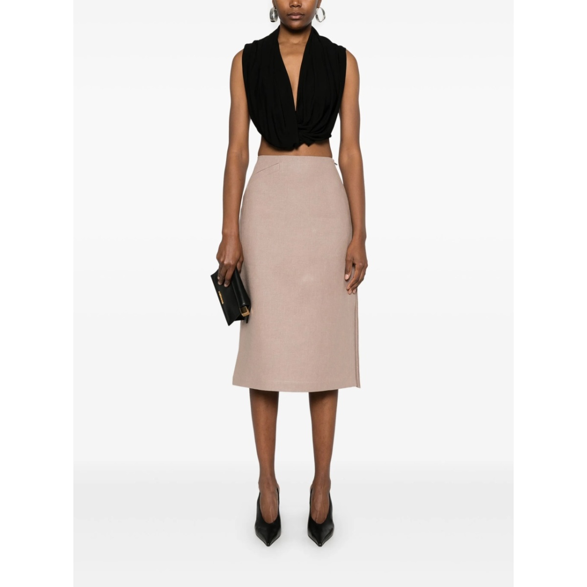linen midi skirt - Img 2