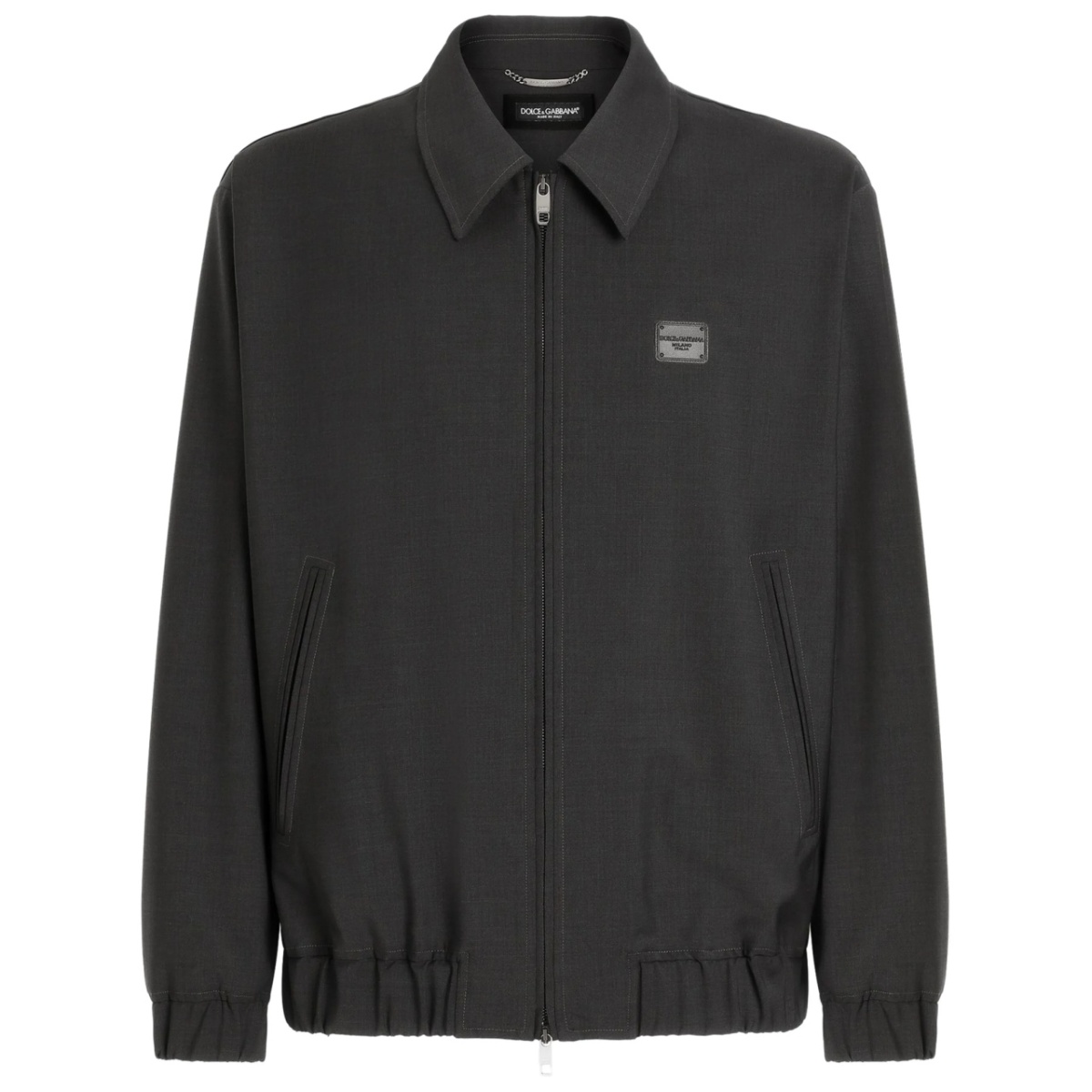 logo-appliqué jacket