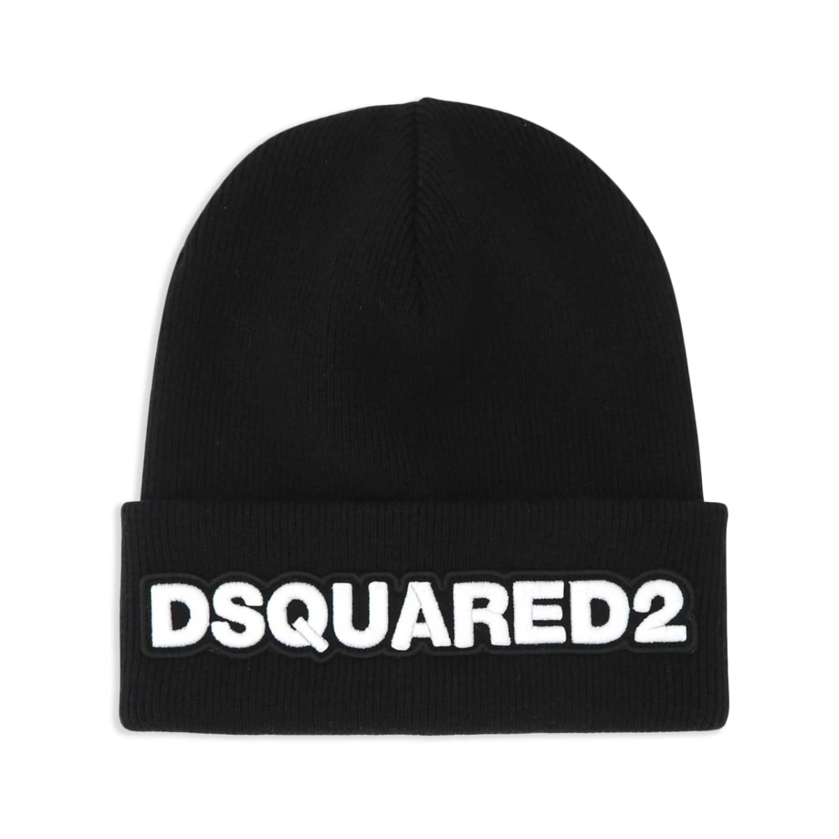 logo-appliqué wool beanie