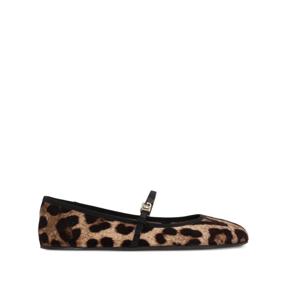 logo-buckle ballerinas