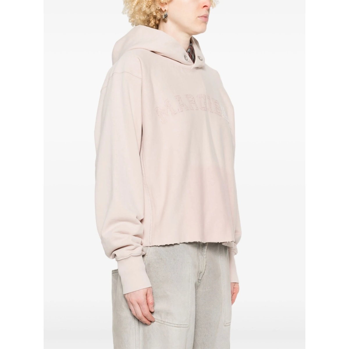 logo cotton hoodie - Img 3