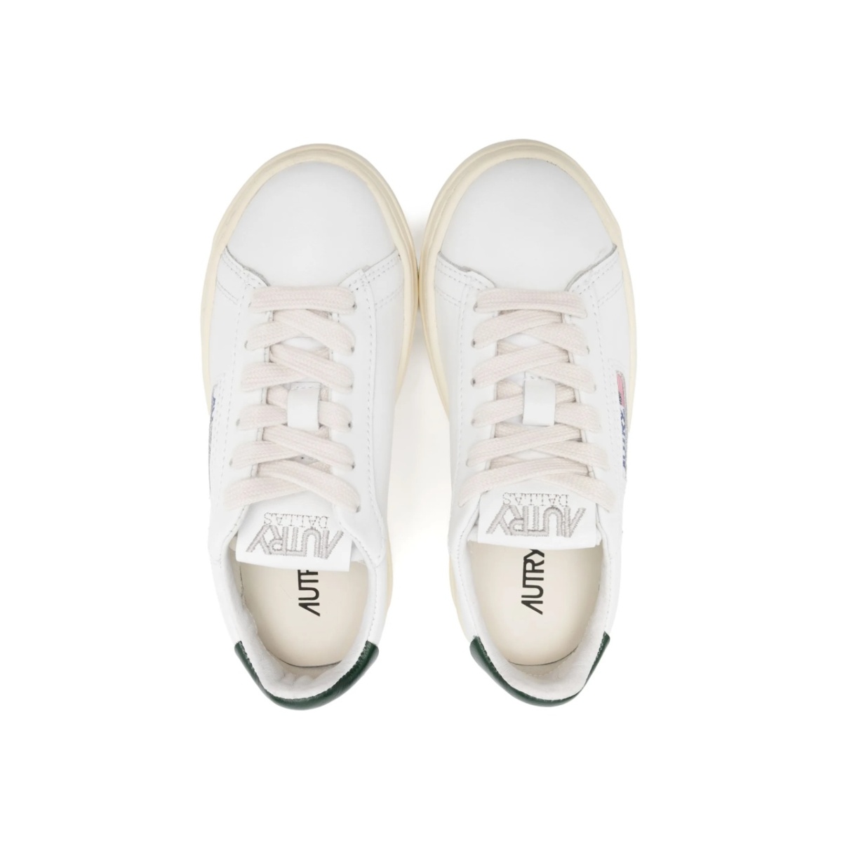 logo-embellished leather sneakers - Img 3
