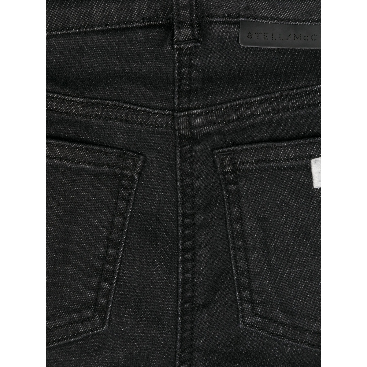 logo-embossed flared jeans - Img 3
