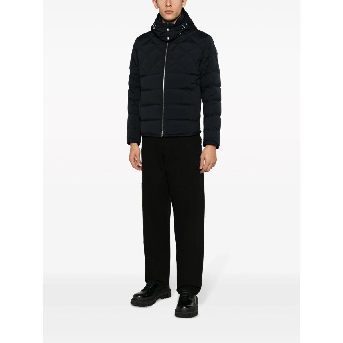 logo-embroidered cotton track pants - Img 2