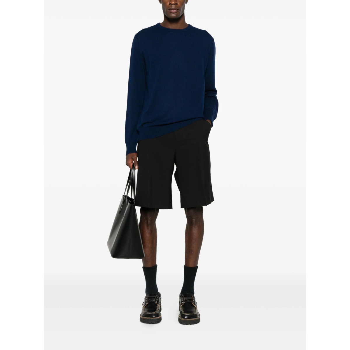 logo-embroidered crew-neck jumper - Img 2