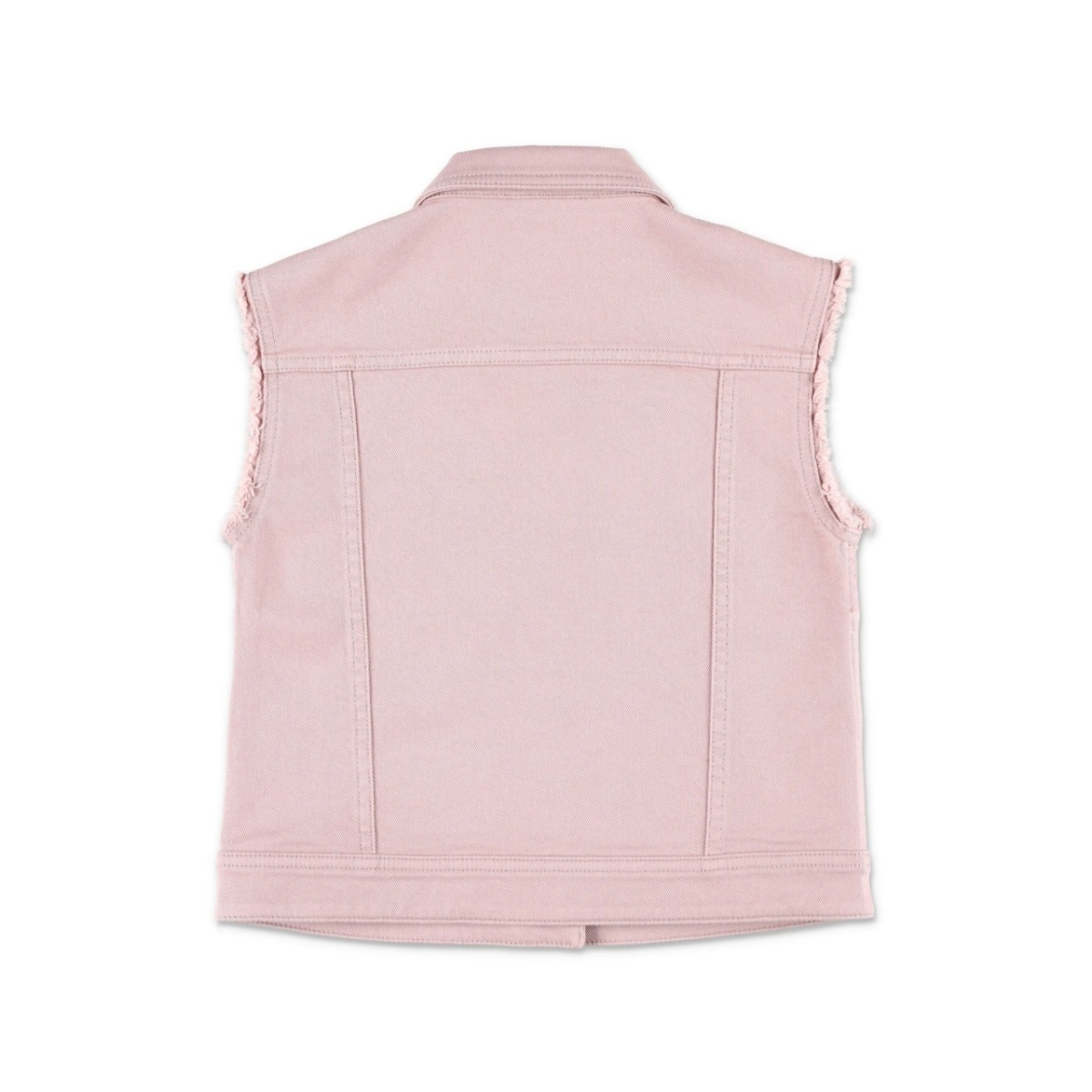 logo-embroidered denim gilet - Img 2