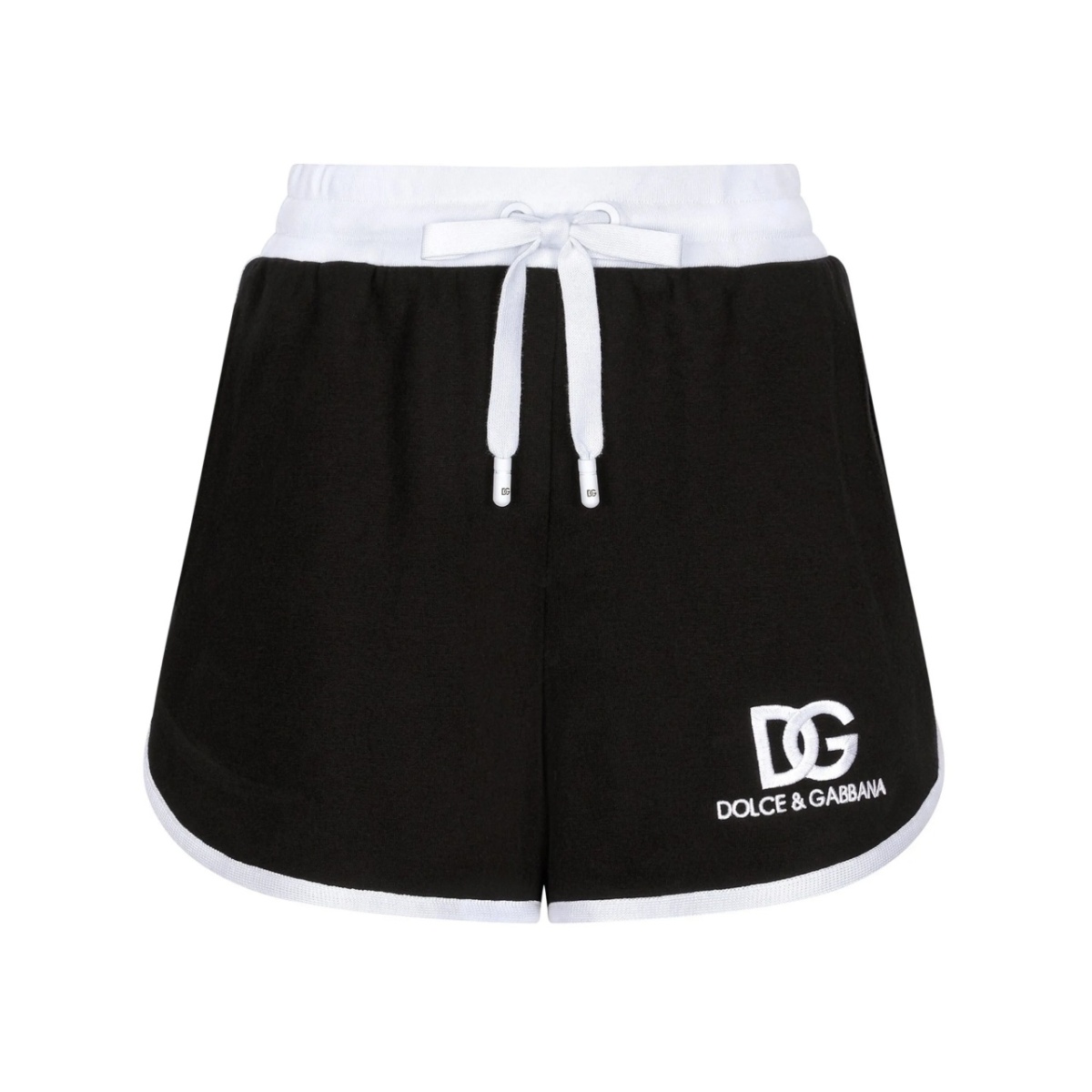 logo-embroidered drawstring-waistband shorts