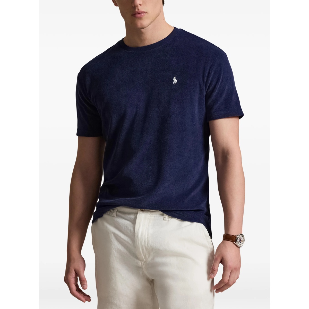 logo-embroidered T-shirt - Img 3