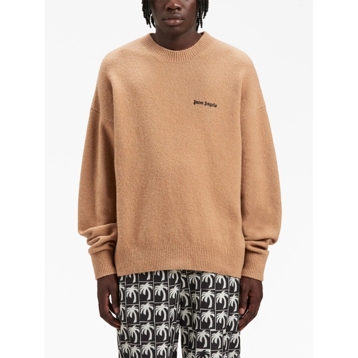 logo-embroidered wool-blend jumper - Img 3