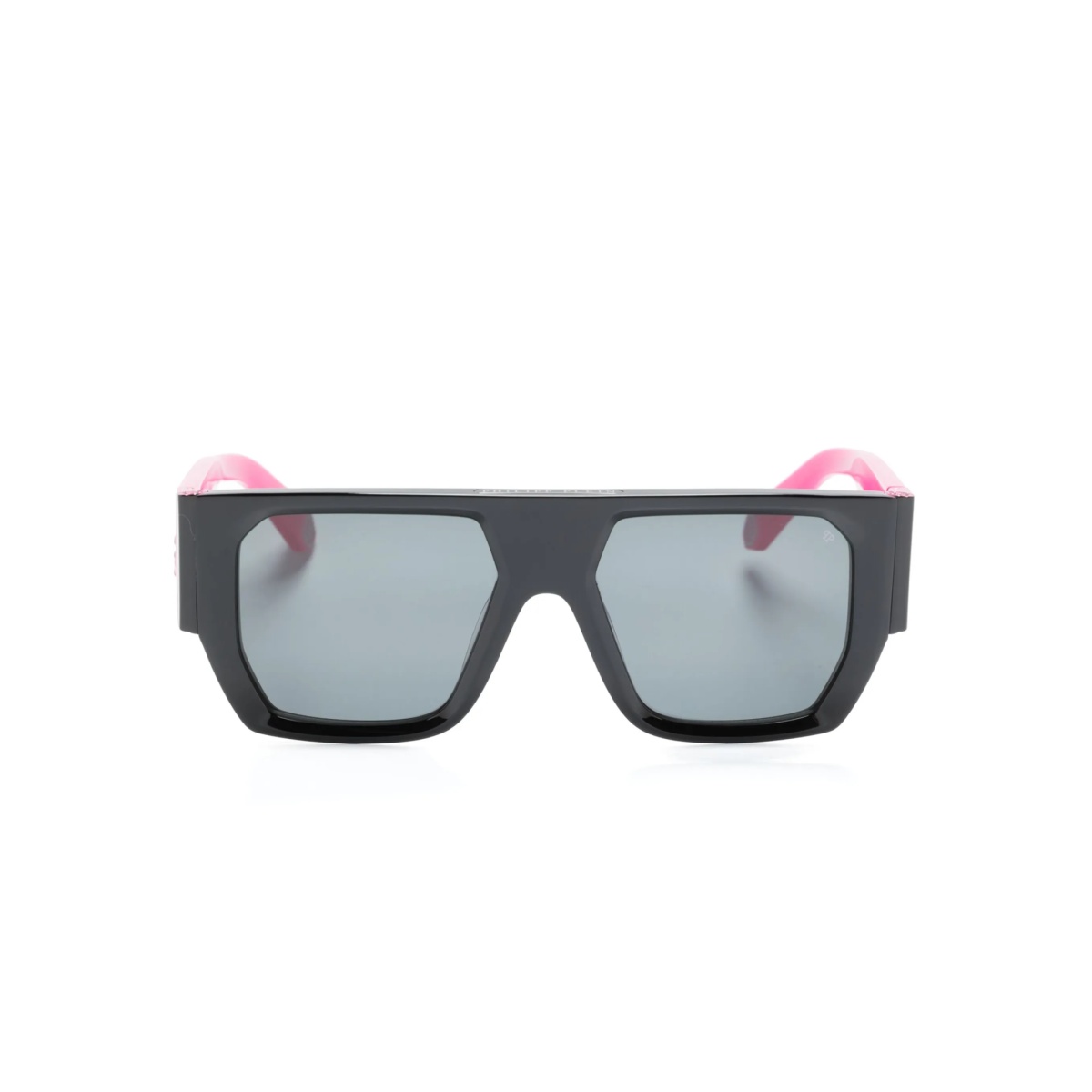 logo-lettering rectangle-frame sunglasses