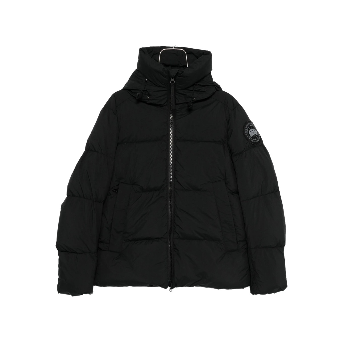 logo-motif puffer jacket