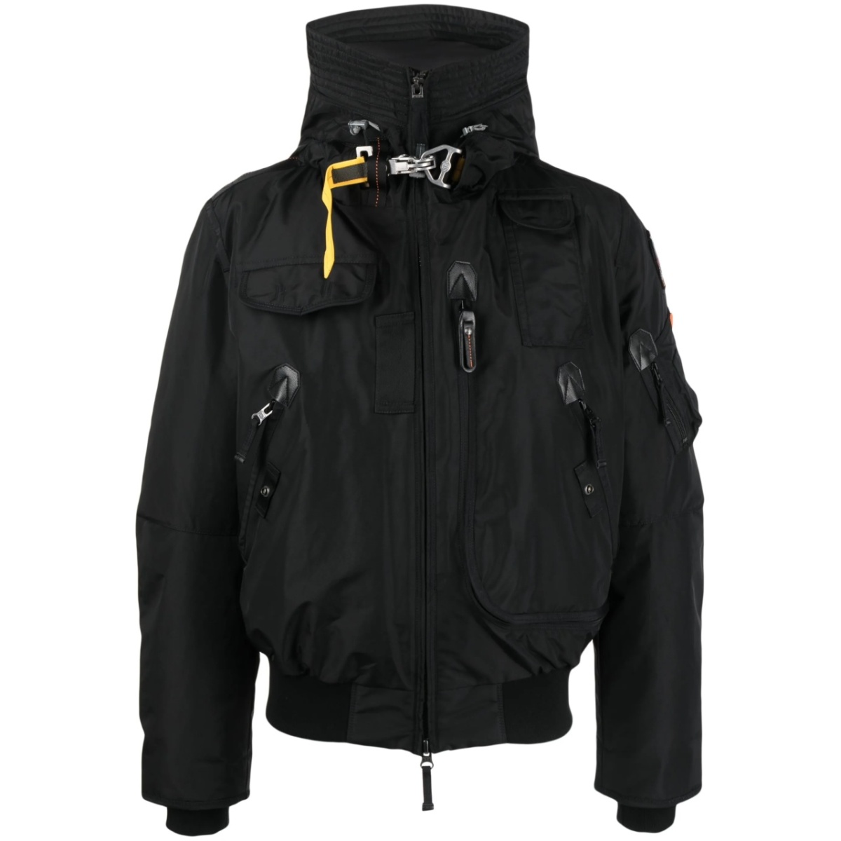 logo-patch hooded jacket