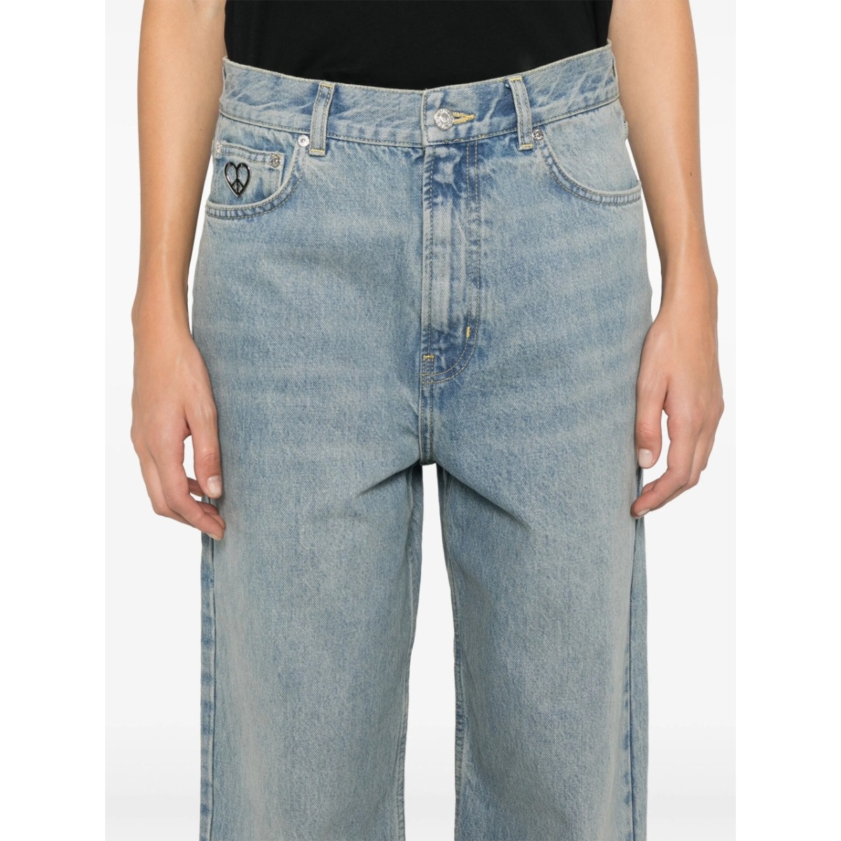 logo-patch jeans - Img 5