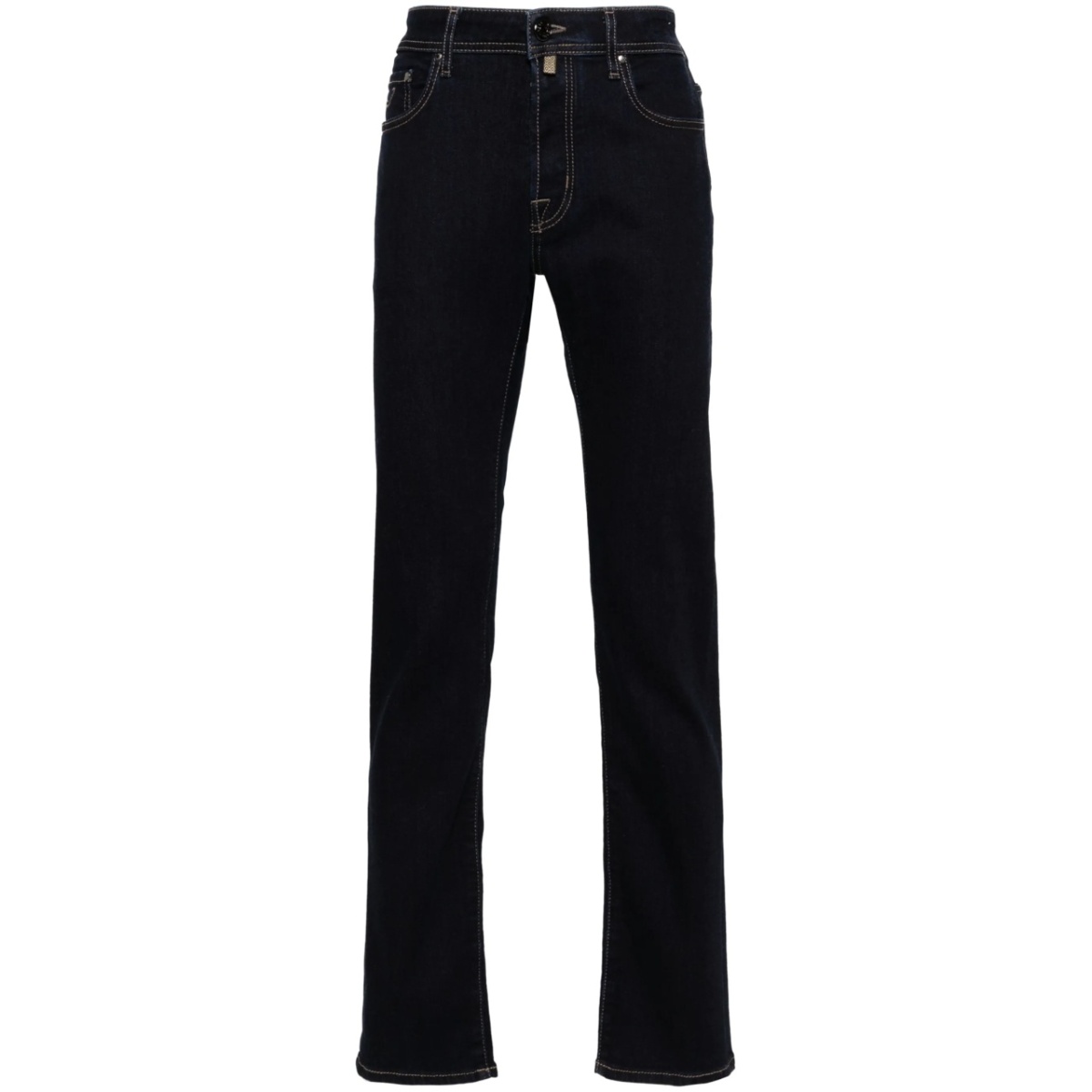 logo-patch jeans