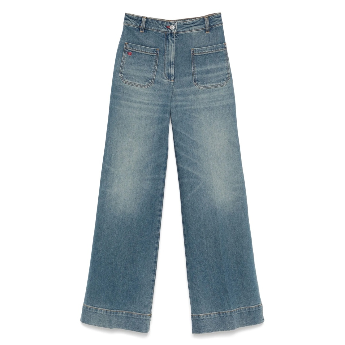 logo-patch jeans