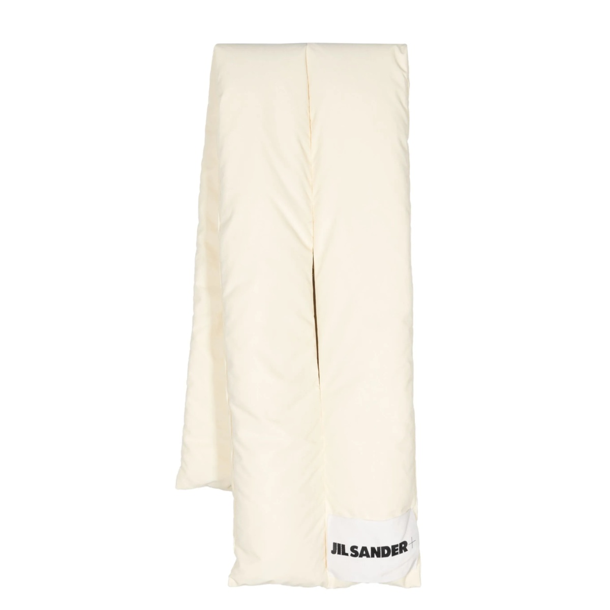 logo-patch padded scarf