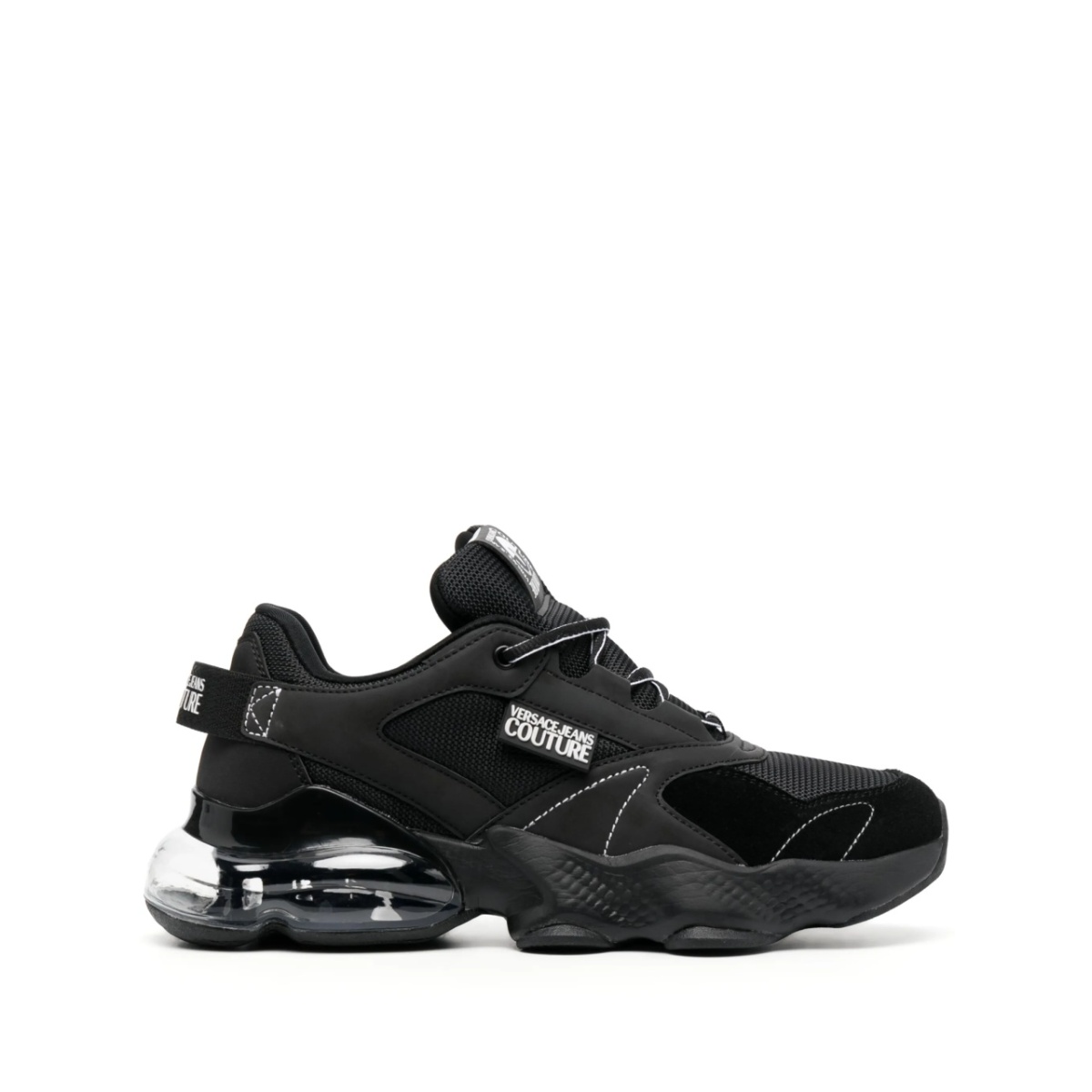 logo-patch panelled sneakers