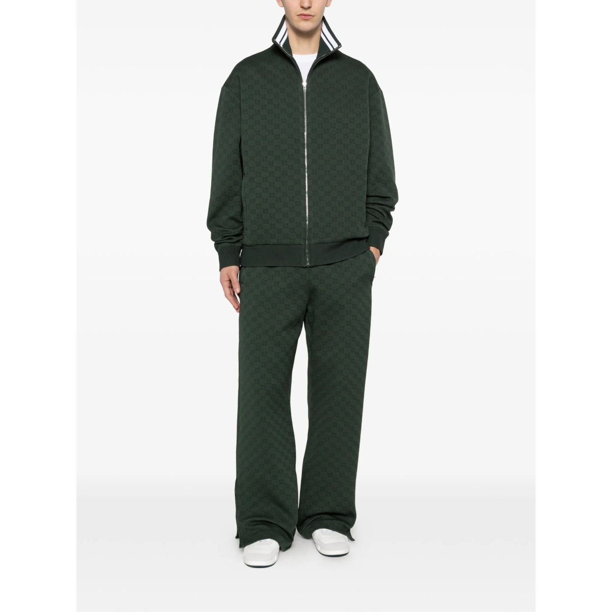logo-pattern jacket - Img 2
