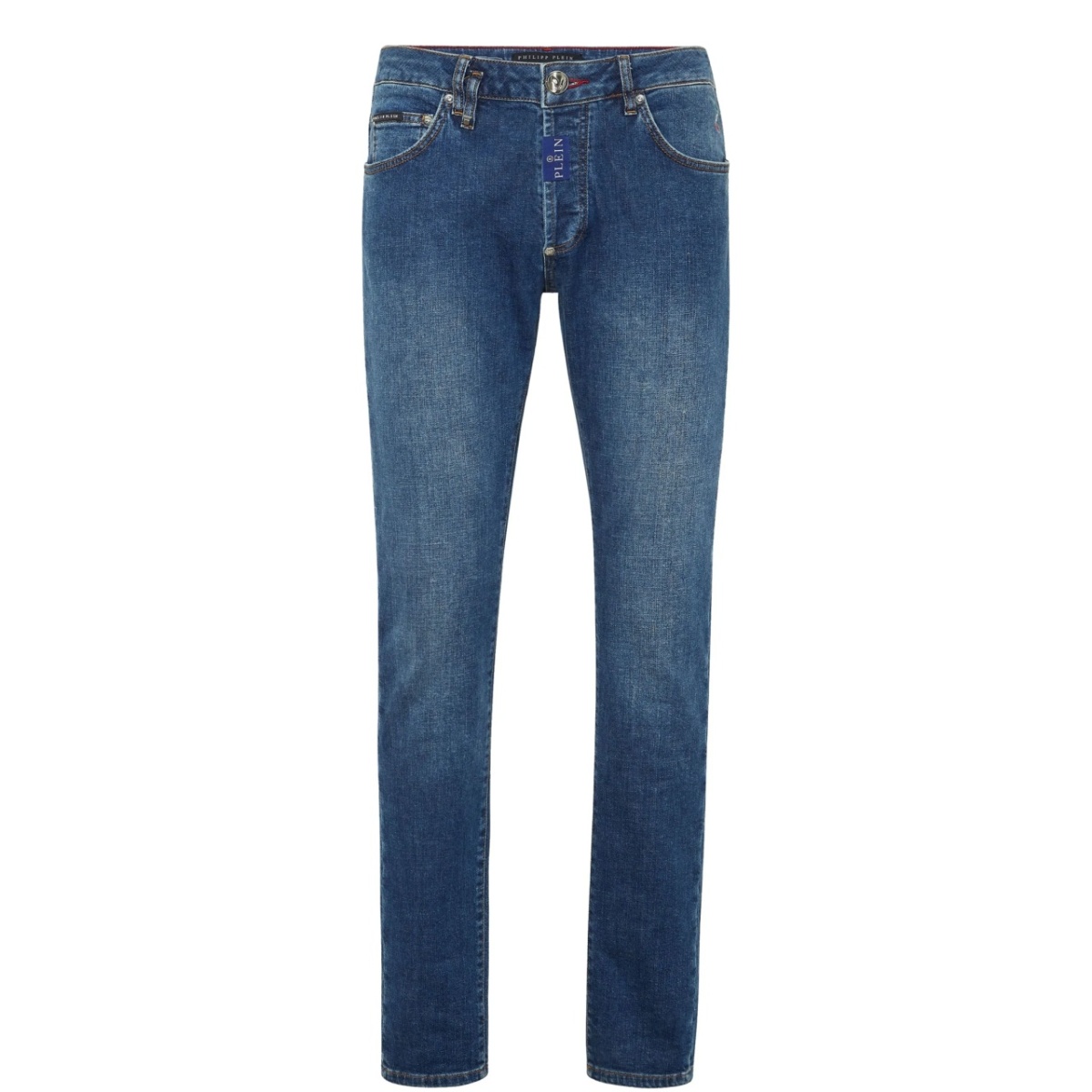 logo-plaque jeans