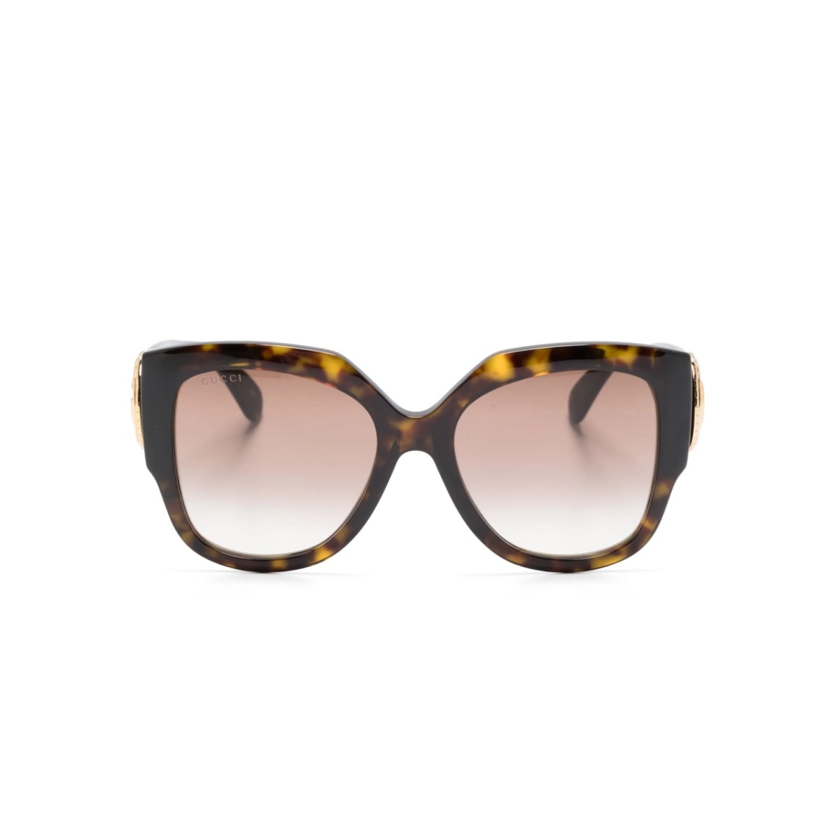 logo-plaque round-frame sunglasses
