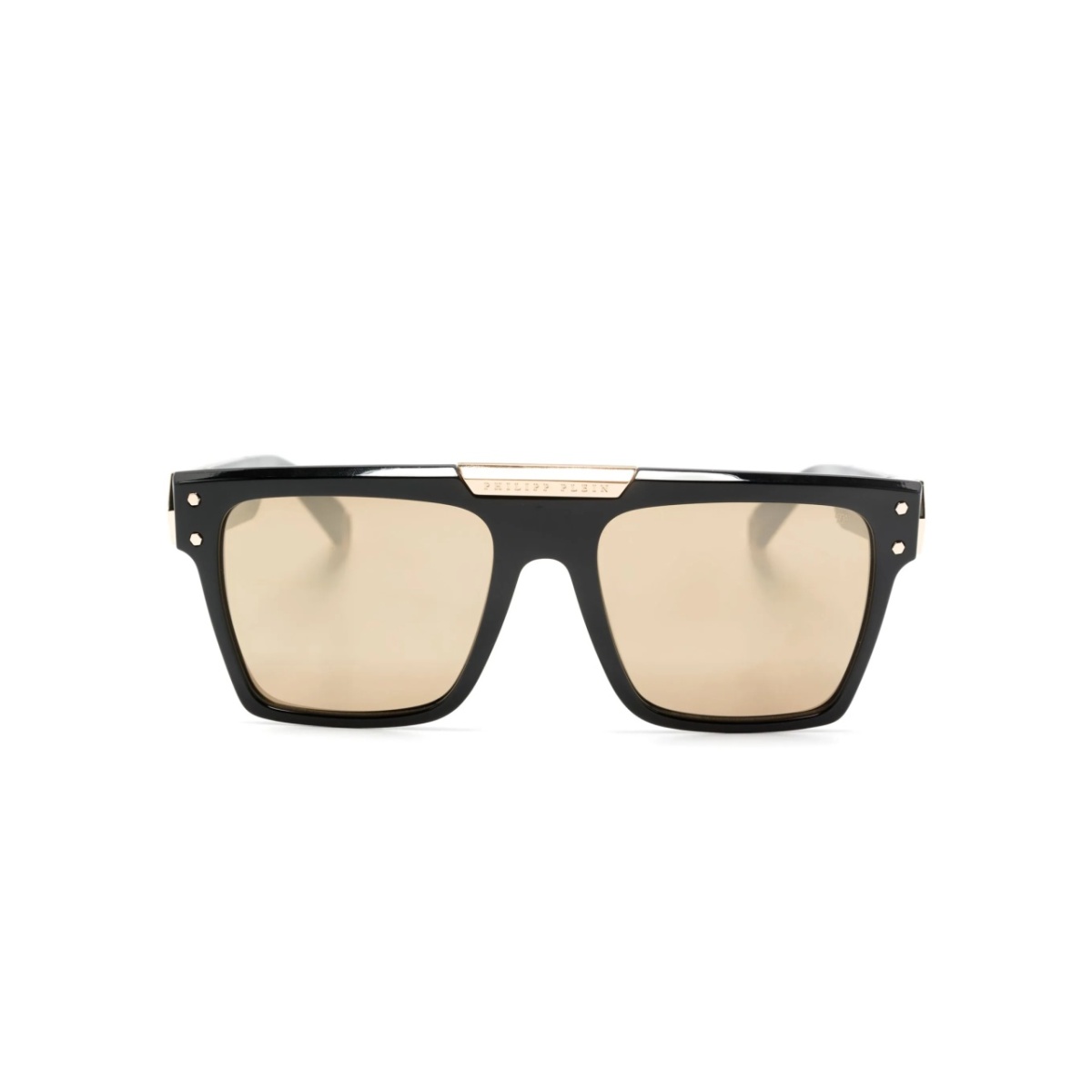 logo-plaque square-frame sunglasses