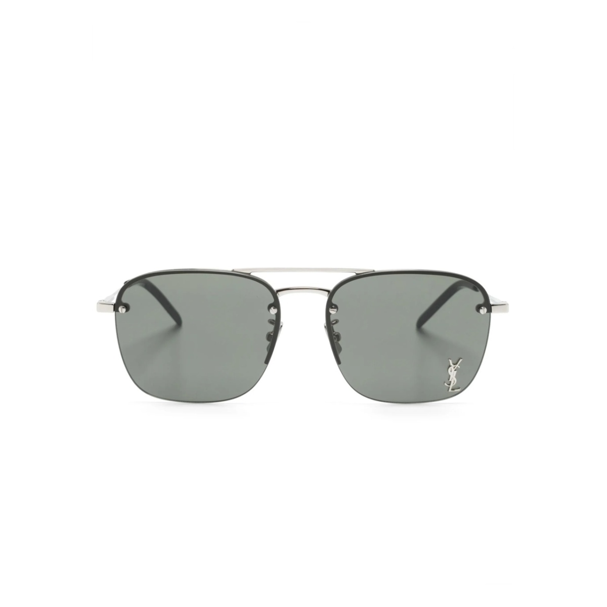 logo-plaque square-frame sunglasses