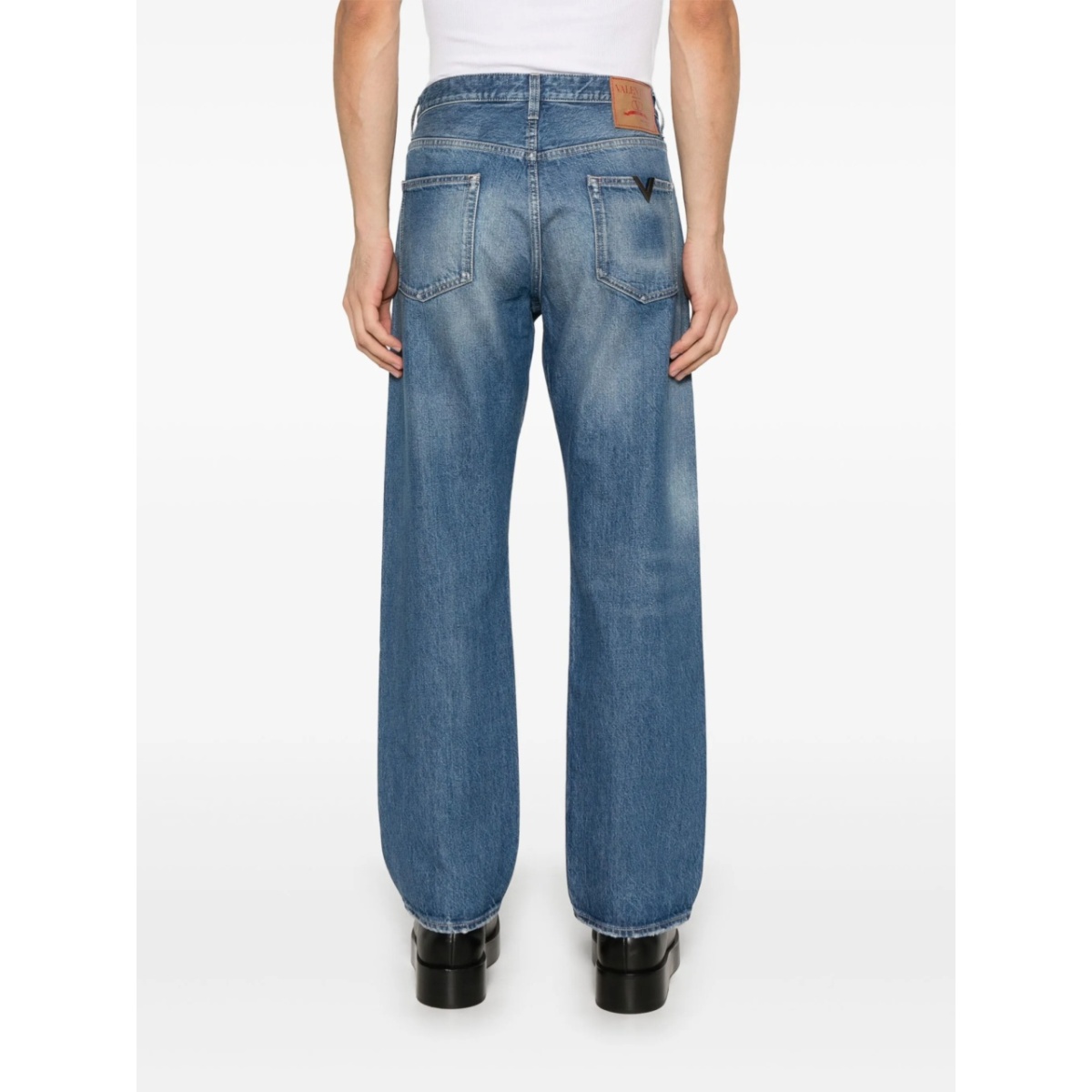 logo-plaque straight-leg jeans - Img 4
