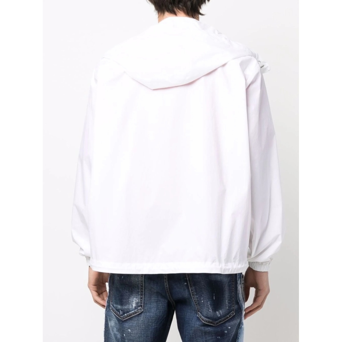 logo-print cargo-pocket hoodie - Img 4