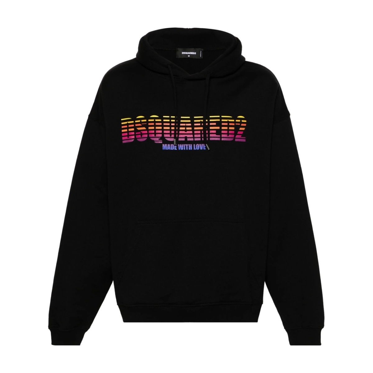 logo-print cotton hoodie