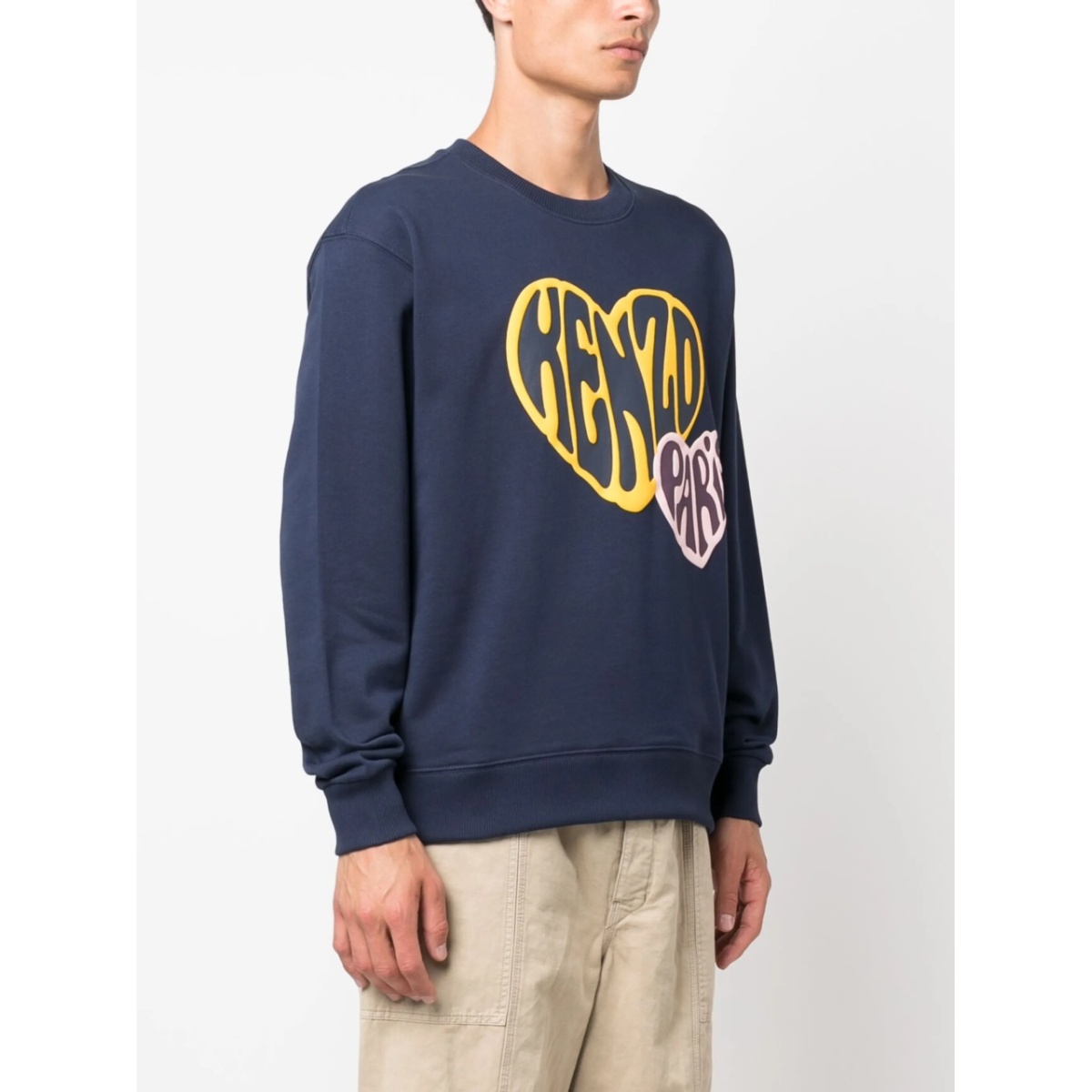 logo-print cotton sweatshirt - Img 3
