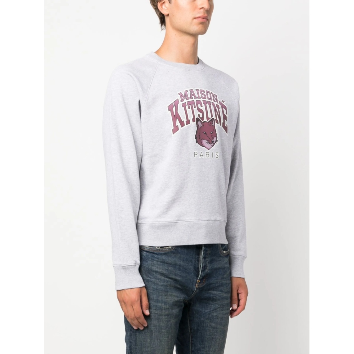 logo-print cotton sweatshirt - Img 3