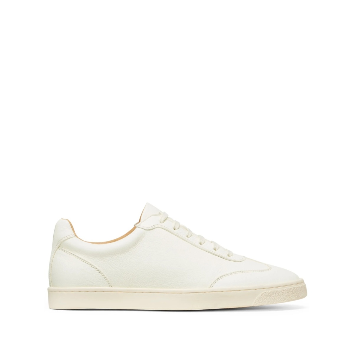 logo-print leather sneakers