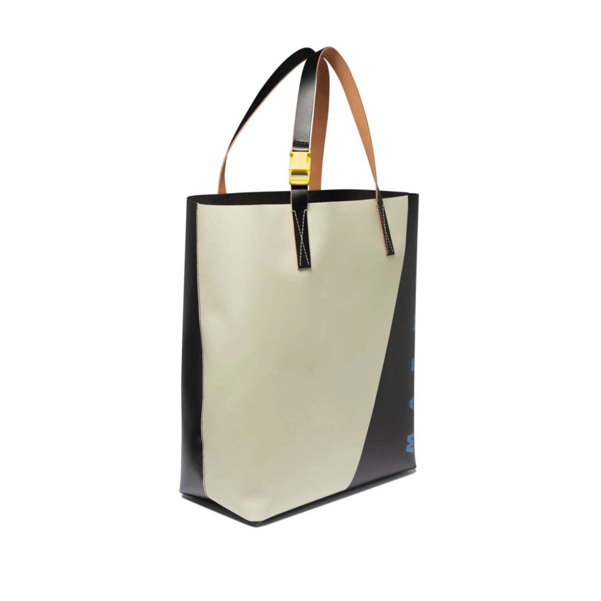 logo-print leather tote bag - Img 3
