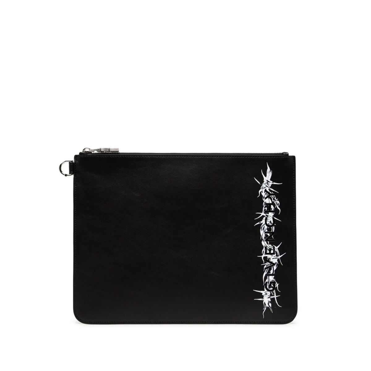 logo-print leather wallet
