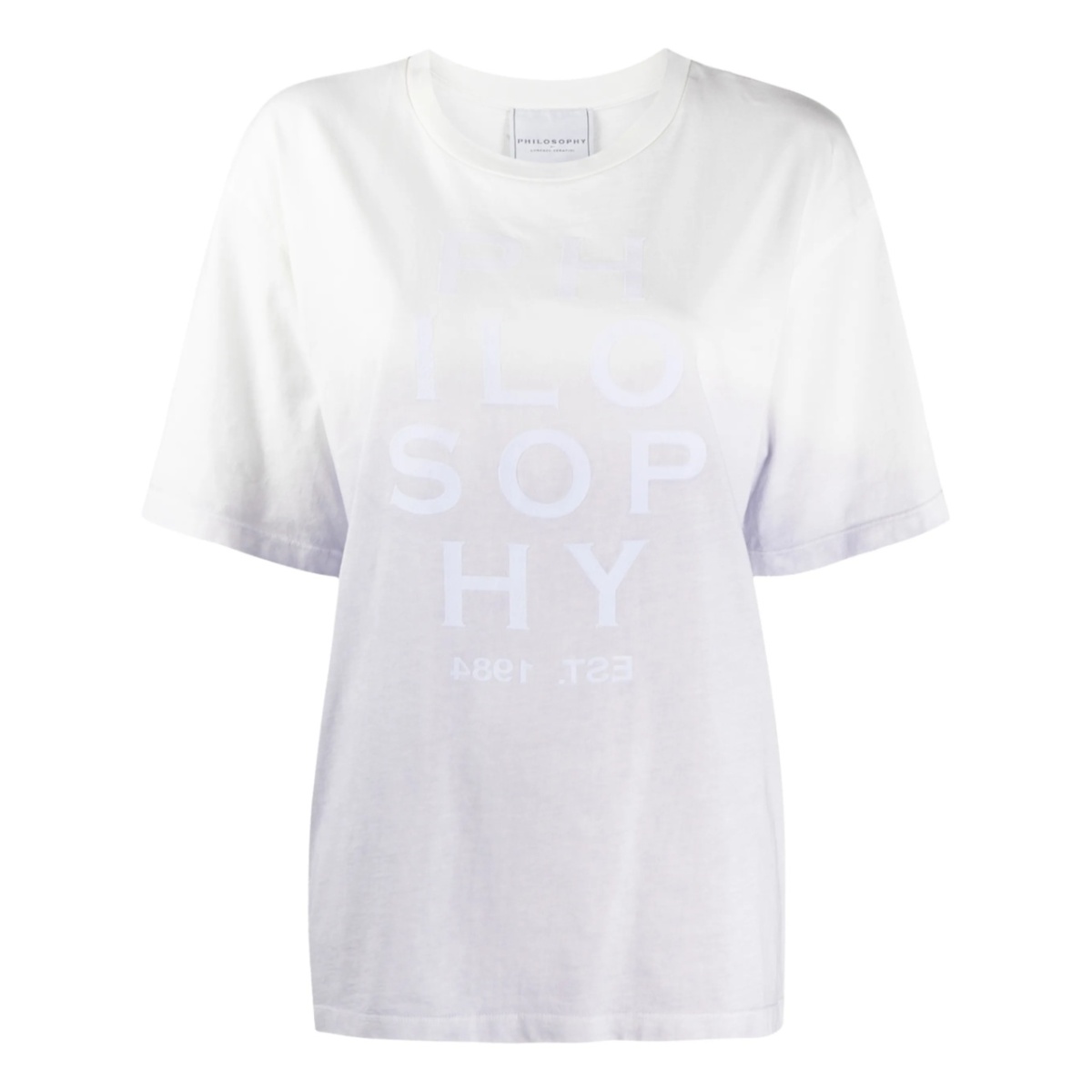 logo-print ombré T-shirt