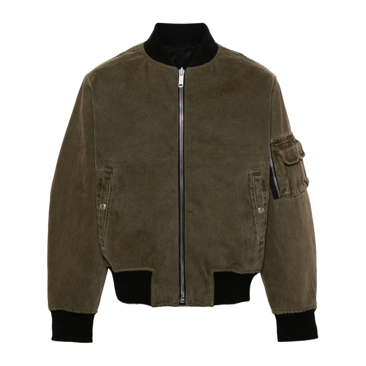logo-print reversible bomber jacket