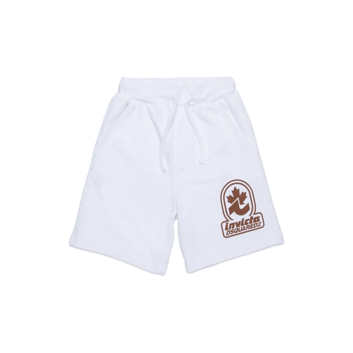 logo-print track shorts