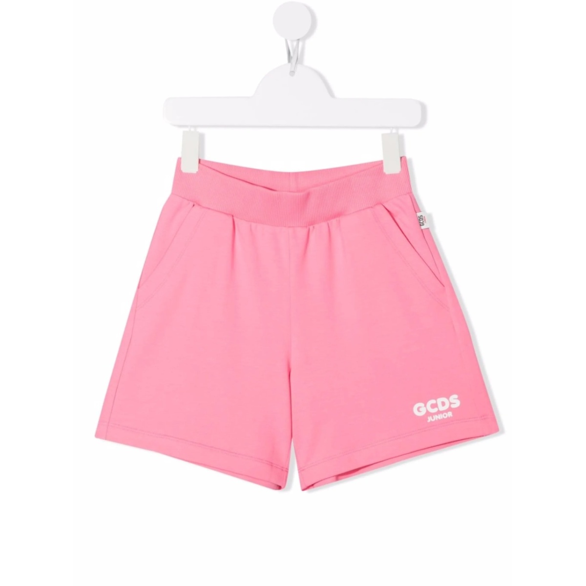 logo-print track shorts