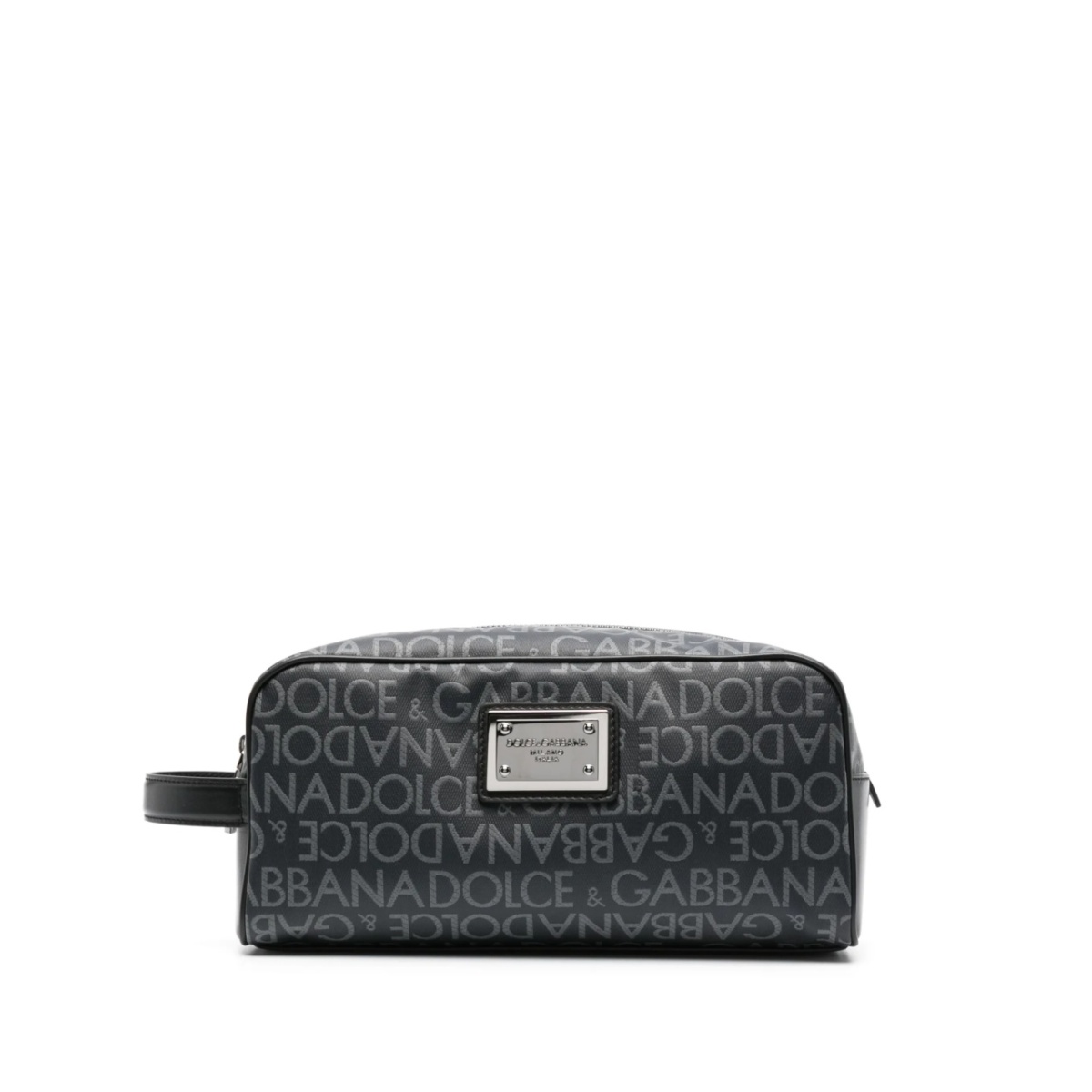logo-print wash bag