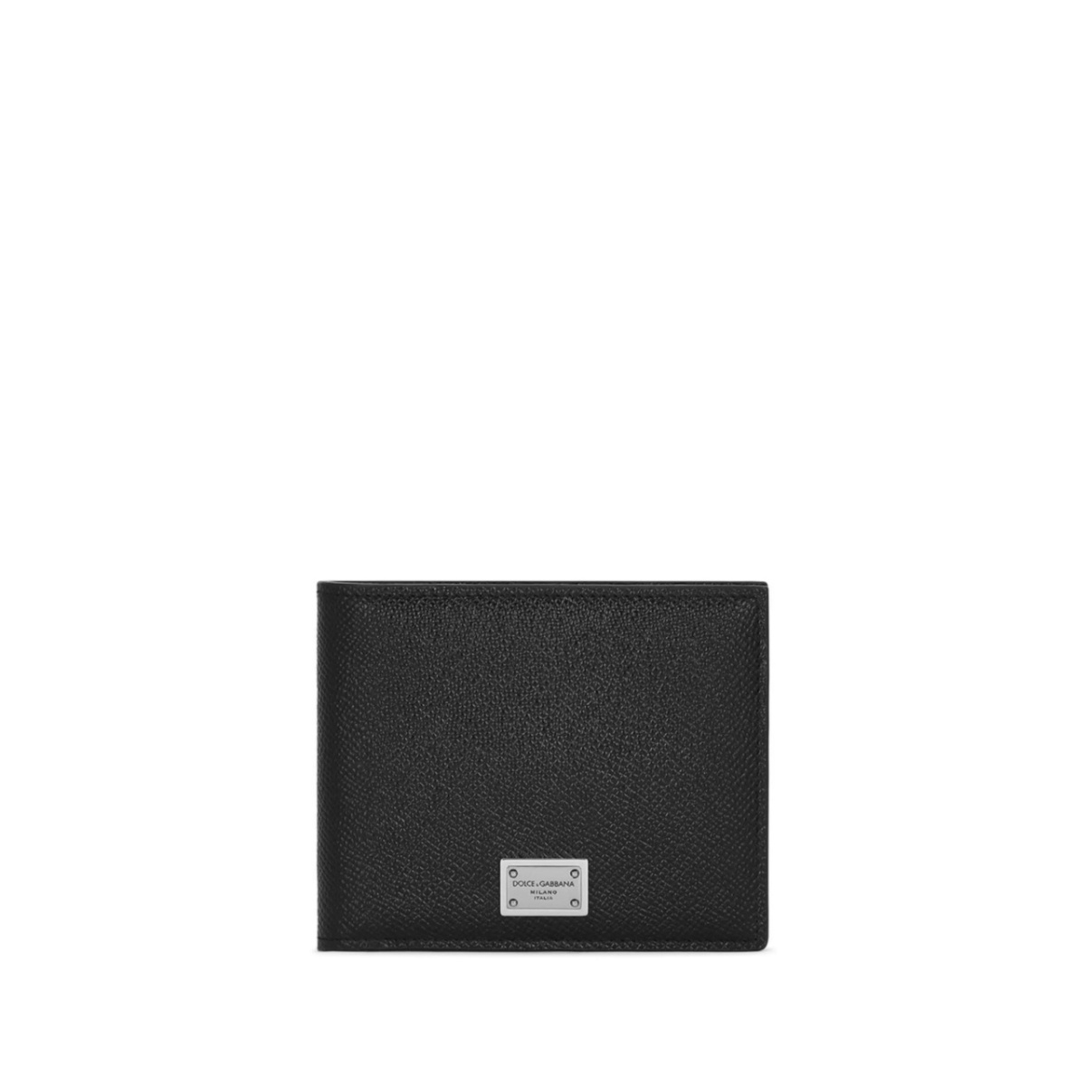 logo-tag leather bifold wallet
