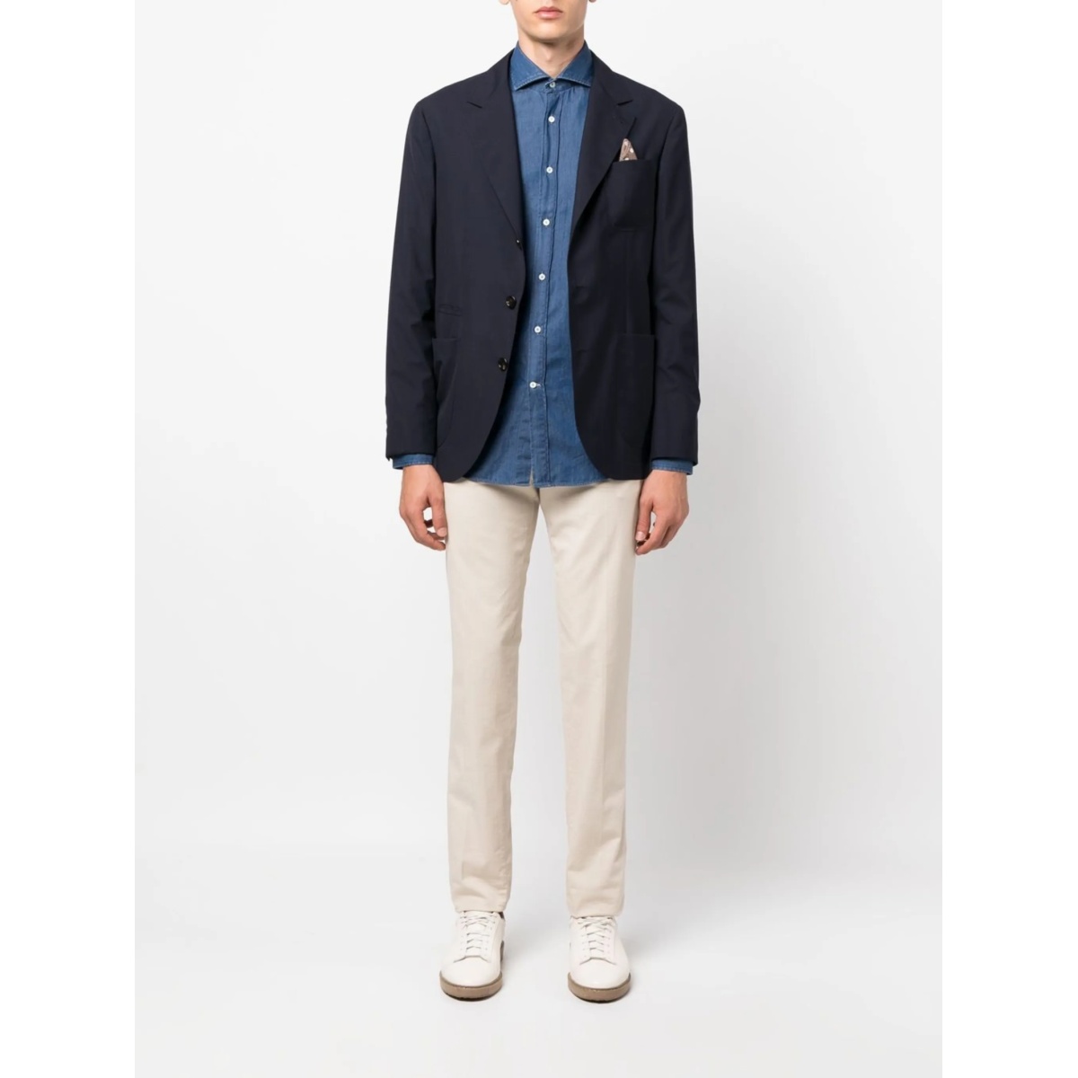 long-sleeve denim shirt - Img 2
