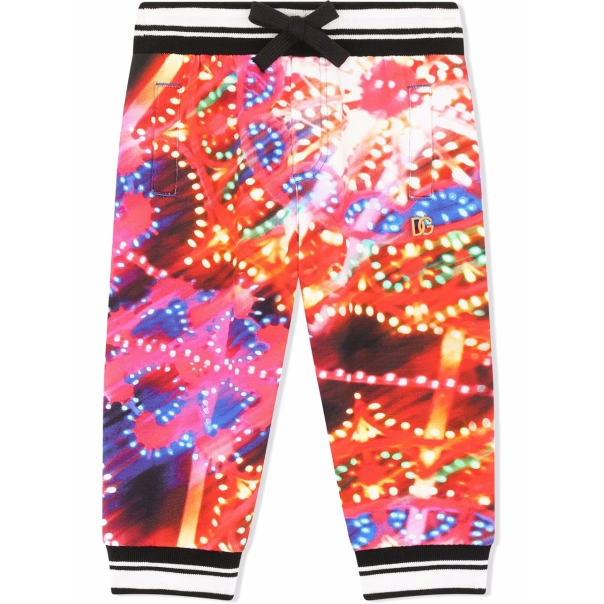 Luminarie print track trousers