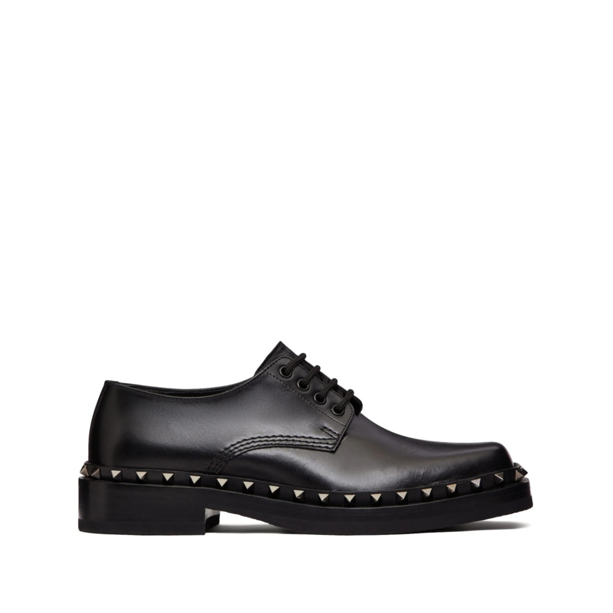 M-Way Rockstud leather Derby shoes